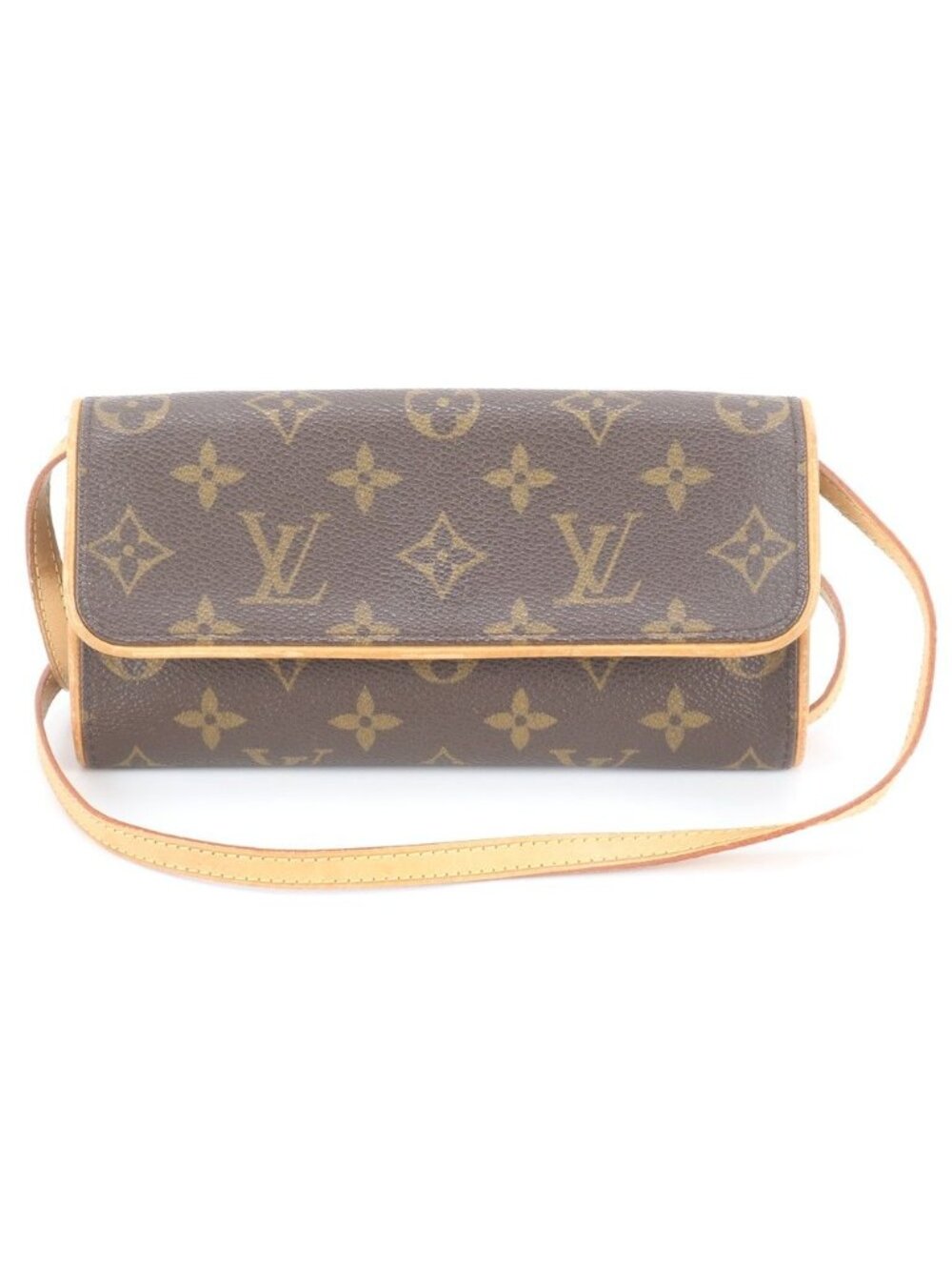 Louis Vuitton Monogram Pochette Twin PM Leather Shoulder Bag